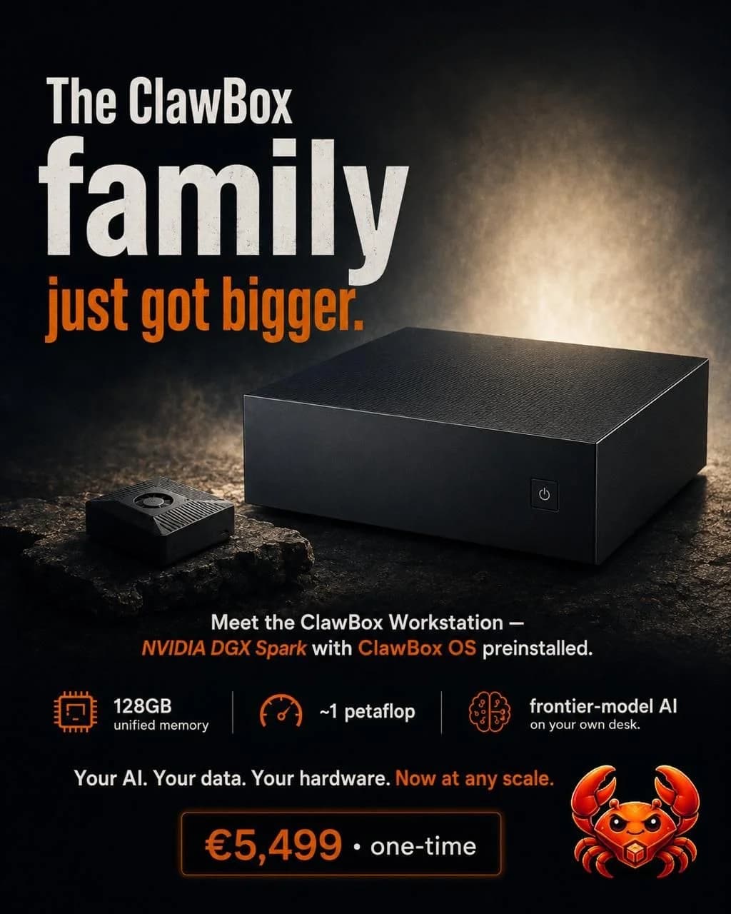 The ClawBox family just got bigger — meet the ClawBox Workstation